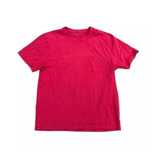 SHADES OF GREY BY MICAH COHEN Pocket T Shirt Mens LARGE Cotton Red Crew Designer
